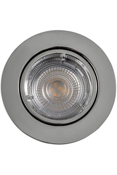 OEM Spot LED integrat GOODHOME, GU10, 4.9W, 345 lm, 2700K, crom