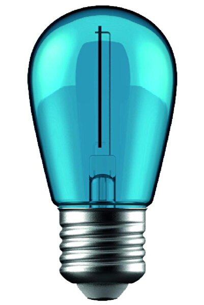 OEM Bec LED AVIDE ABDLS44F-1W-B, 1W, E27, 50lm, albastru