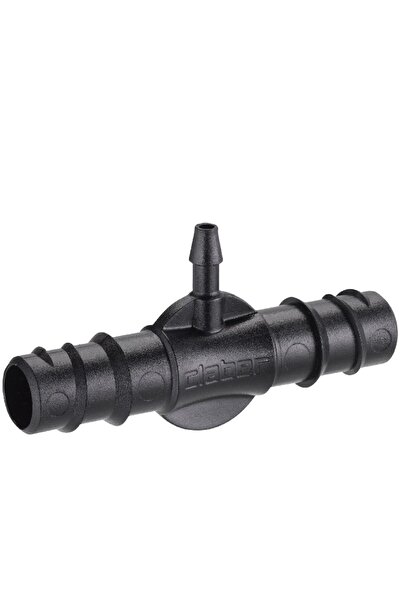 OEM Conector T pentru microirigatii Claber, 1/2-1/4, plastic, negru, 2 bucati