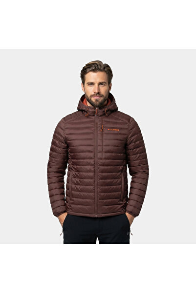 Alpinus Geacă de puf pentru bărbați Kiruna, maro, IM35524