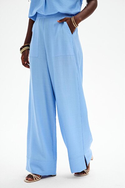 Blue Shadow Pantaloni de damă Alis albastru deschis