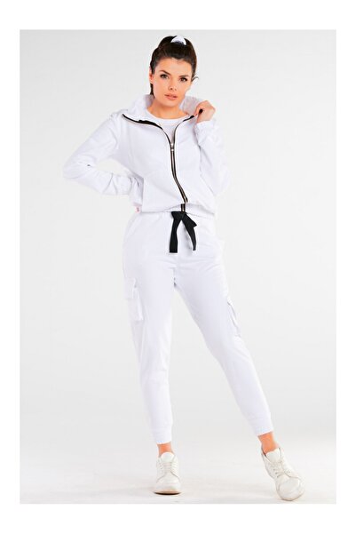 Infinite You Pantaloni de trening InfiniteYou Cargo, Alb