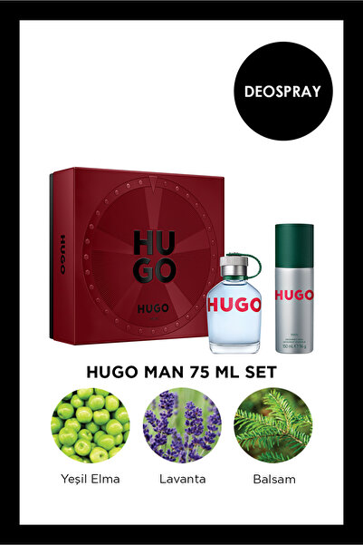BOSS Hugo Man 75 ml Erkek Parfüm Set