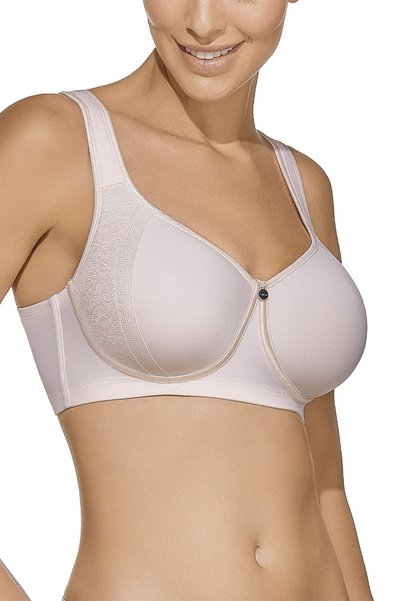 SELENE Sutien de damă căptușit, din dantelă, cu broderie și tul, fără armătur...