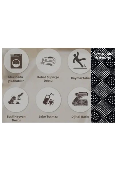 Paspas Galerisi Digital Printing Doormat Outside Door Balcony Corridor Mat Non-Slip Base