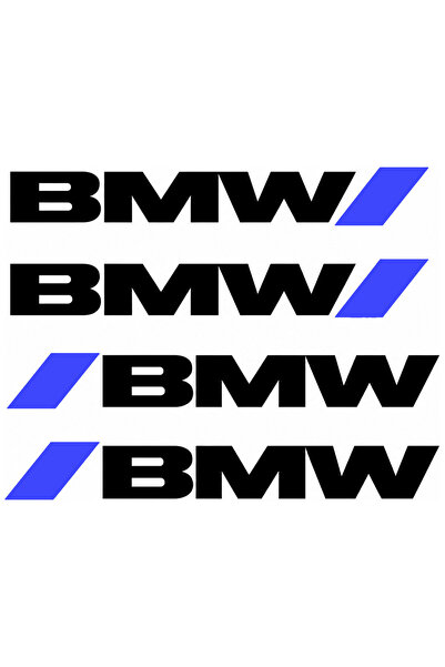 Oracal Set de 4 autocolante pentru mânere BMW – Logo + Accent albastru sporti...