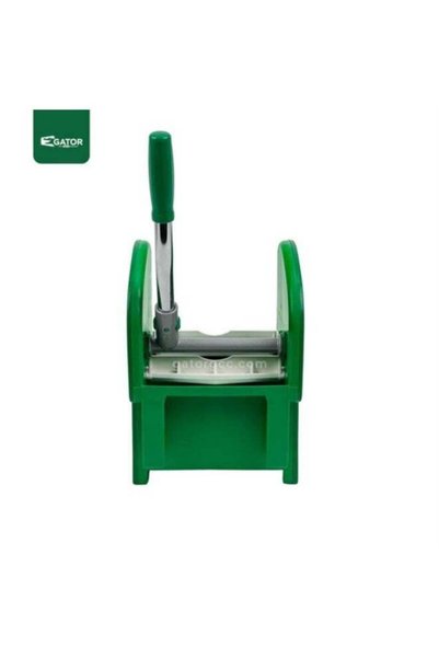 GATOR Down-Press Wringer for Mop Buckets and Janitorial Cleaning Trolleys Green