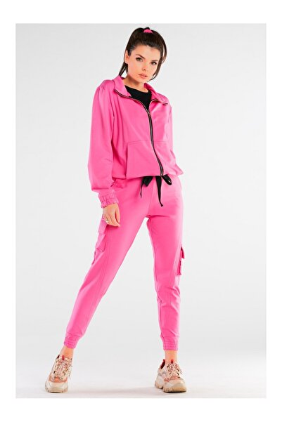 Infinite You Pantaloni de trening fucsia stil combat