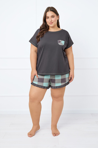 Italian Fashion Pijama de damă cu mânecă scurtă, pantaloni scurți Narina