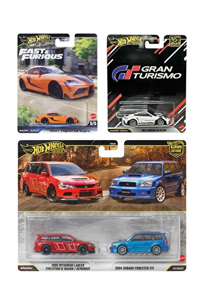 HOT WHEELS Premium 4'lü Set