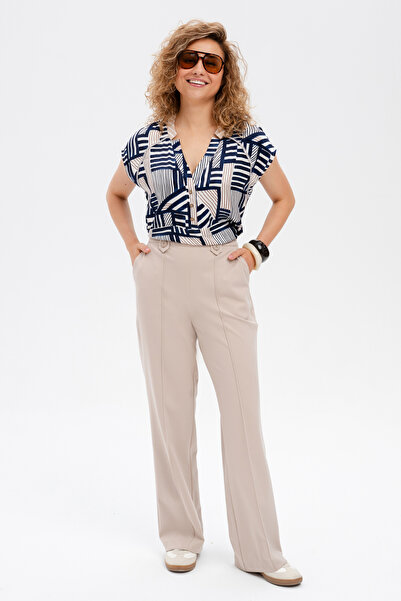 Blue Shadow Pantaloni de damă Vigro bej