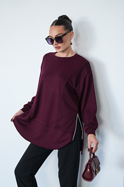 Mega Life Front Skirt Band with Oval Zippers on the Sides Oysho Tunic