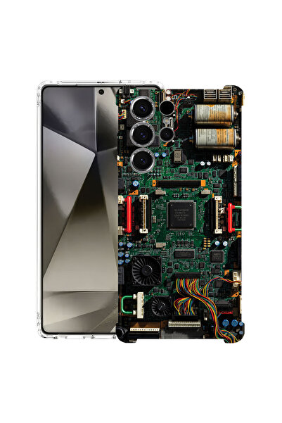 bestcase Противоударен калъф за Samsung Galaxy S22 Ultra, Дизайн на платка, 1...