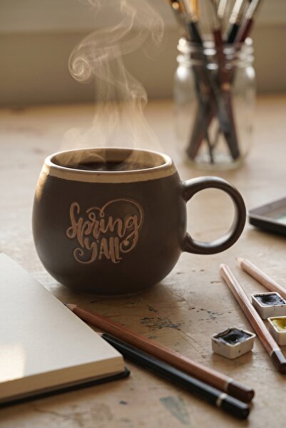 ACAR Cozy Porcelain Mug Brown - 365 ml