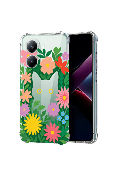 bestcase Αντικραδασμική Θήκη για Poco X7 Pro 5G, Γάτες σε λουλούδια, 1988230 ...