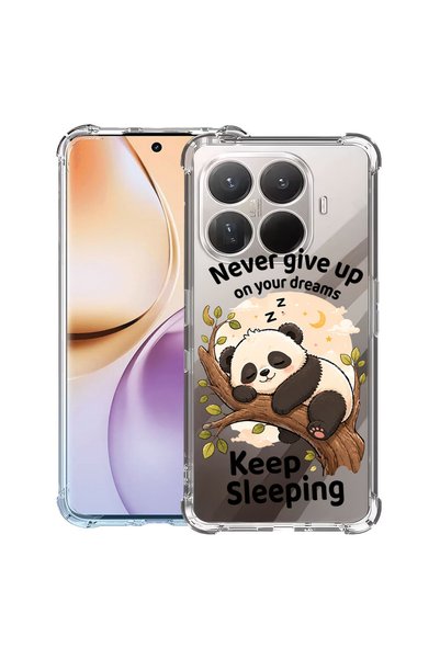 bestcase Противоударен калъф за Xiaomi 15T Pro, Панда  "Никога не се предавай...