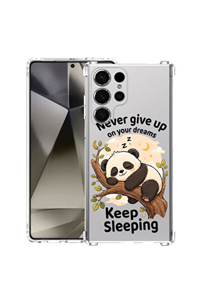 bestcase Husă Antișoc pentru Samsung Galaxy S24 Ultra, Never Give Up Panda, 1...