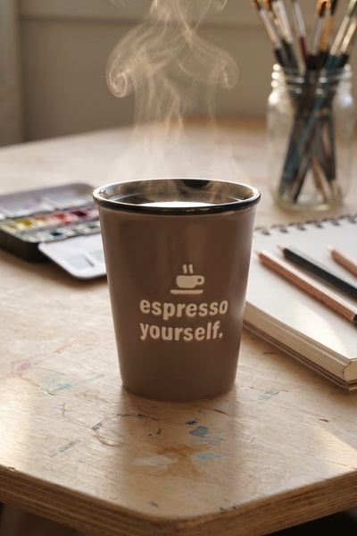 ACAR Cozy Porcelain Mug Brown - 340 ml