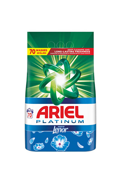 Ariel Detergent de rufe pudra Platinum Touch of Lenor 4.55 kg, 70 spalari