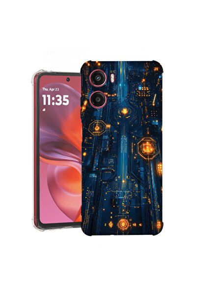 bestcase Husă Anti Shock Case For Motorola Moto G05 / Moto E15, Circuit Board...