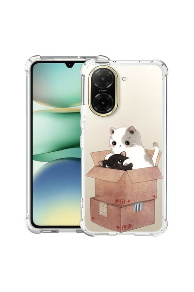bestcase Husă Antișoc pentru Xiaomi Redmi A5, Pisici se joacă într-o cutie, 2...
