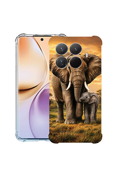 bestcase Husă Antișoc pentru Xiaomi 15T, Mamă elefant și pui, 2100000 AS 2199