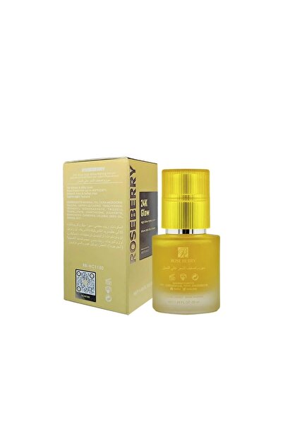 roseberry سيروم تصفيف الشعر عالي اللمعان والحماية من الحرارة 24K Glow بزيت ال...