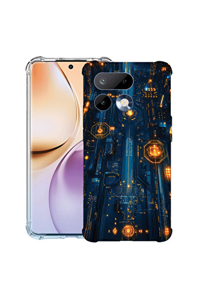bestcase Husă Antișoc pentru Realme 16 Pro 5G, Placă de circuit, 3143991 AS 2099