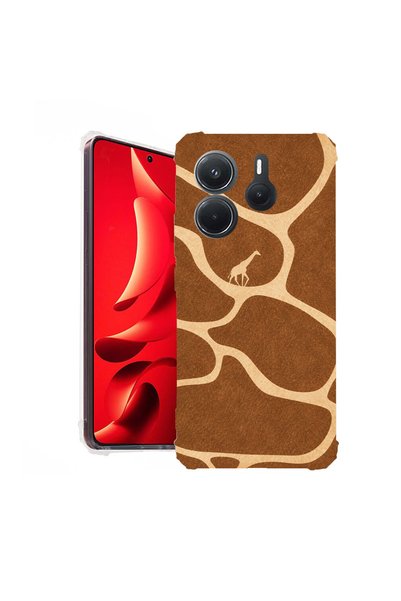 bestcase Противоударен калъф за Xiaomi Redmi Note 14 4G, Десен Жираф, 1938408...