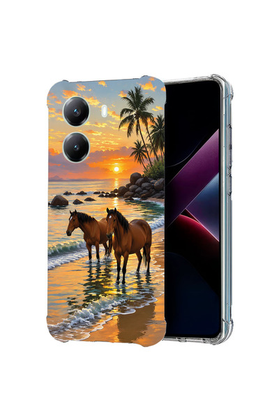 bestcase Husă Antișoc pentru Poco X7 Pro 5G, Cai la apus, 1988230 AS 2201
