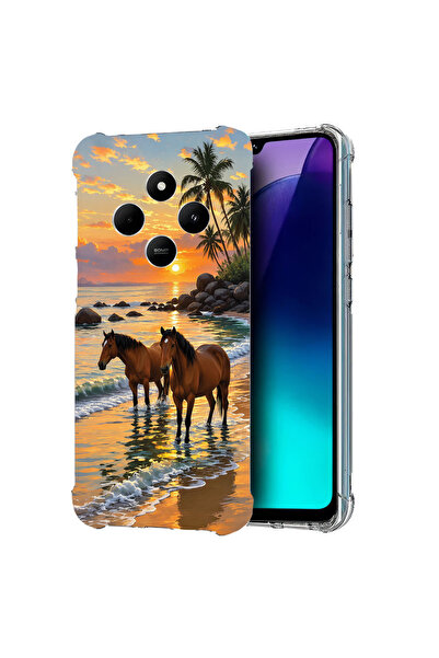 bestcase Husă Antișoc pentru Xiaomi Redmi 14C, Cai la apus, 1913374 AS 2201