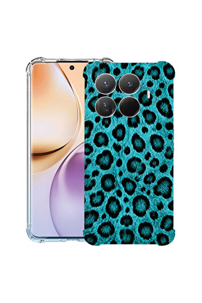 bestcase Противоударен калъф за Xiaomi 17, тюркоазен леопардов десен, 2099999...