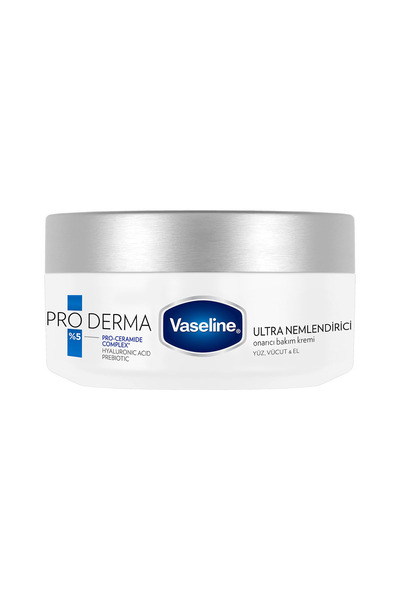 Vaseline Pro Derma Onarıcı Bakım Kremi Ultra Nemlendirici Yüz Vücut El 190 g