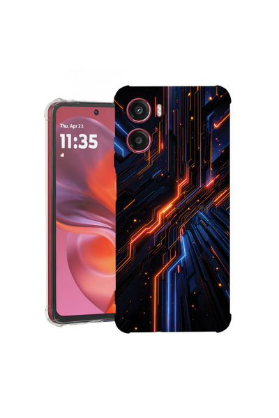 bestcase Husă Anti Shock Case For Motorola Moto G05 / Moto E15, Circuit Board...