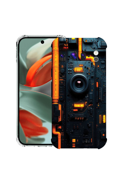 bestcase Противоударен калъф за Google Pixel 10 / Pixel 10 Pro, Печатна платк...