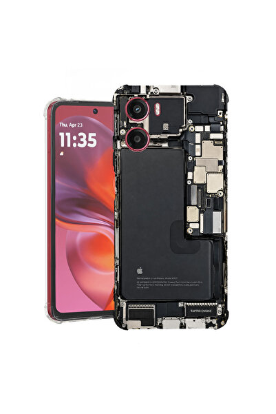 bestcase Husă Anti Shock Case For Motorola Moto G05 / Moto E15, Circuit Board...