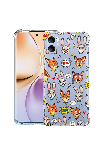 bestcase Husă Antișoc pentru Samsung Galaxy A07, model lup și iepure, 2043687...