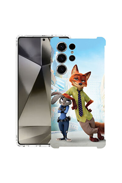 bestcase Husă Antișoc pentru Samsung Galaxy S22 Ultra, Lup și iepure, 1673027...