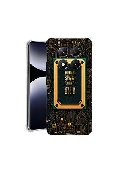 bestcase Противоударен калъф за Xiaomi Redmi Note 15 Pro 4G, Печатна платка, ...