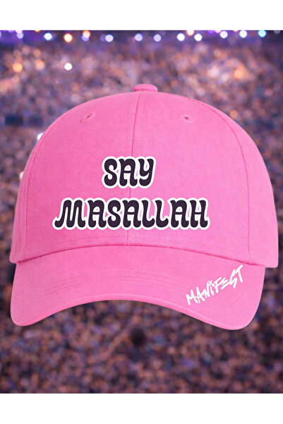 lovver Kapa sa natpisom "Say Maşallah" od 100% pamuka, premium štampa