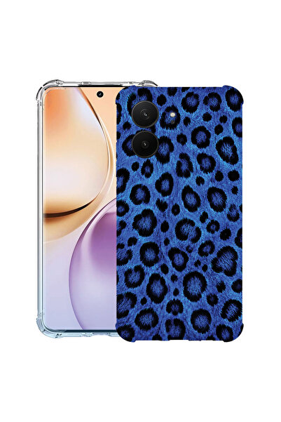 bestcase Противоударен калъф за Xiaomi Redmi 15C 5G (173 мм), син леопардов д...