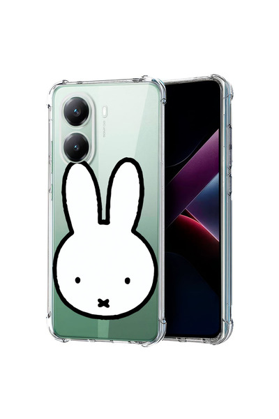 bestcase Антишоков калъф за Poco X7 Pro 5G, минималистичен дизайн със заек, 1...