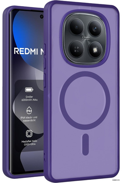 CADDE101 Redmi Note 15 Pro 4G Jota Magsafe Kapak - (110006) Derin Mor