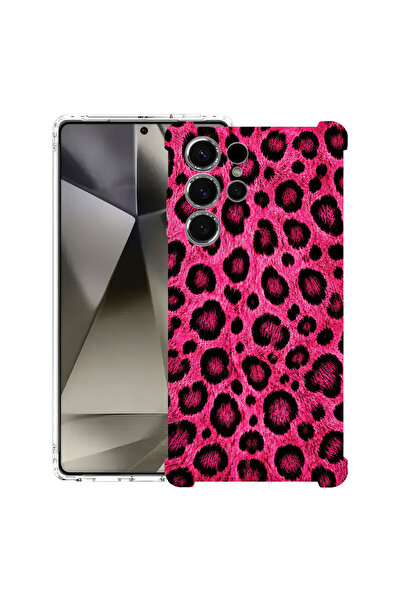 bestcase Husă Antișoc pentru Samsung Galaxy S24 Ultra, Model Leopard Roz, 180...
