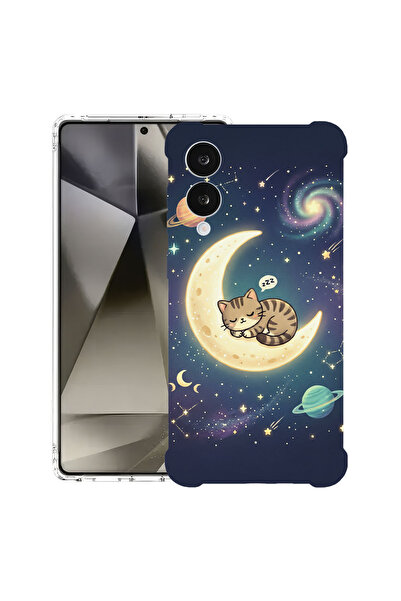 bestcase Husă Anti Shock Case For Samsung Galaxy S25 Edge, Cat sleep on moon,...
