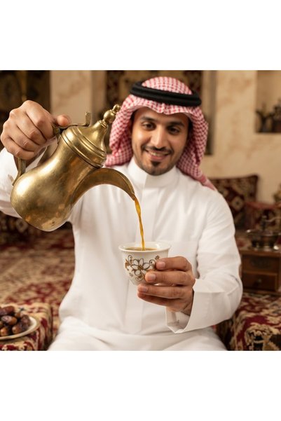 Generic Brand Arabic Coffee Cup Set - 90ml Capacity - 12 Pieces - Luxurious Hospitality Set for Special Occasions