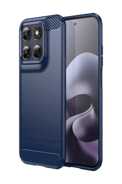 AUDIOX Brush » Motorola Moto G87/G77 - Husa Carbon, Silicone, Metall Look |