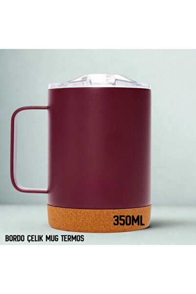 Uygunayakala Uyguna-Yakala 350ml Bordo Çelik Mug Termos-ERM.161
