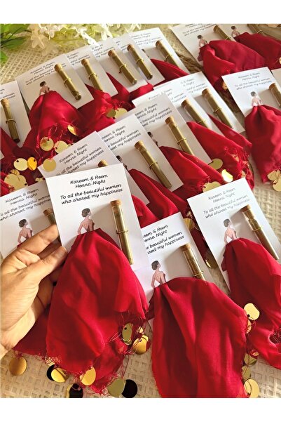 Larmina Decoration 15 Adet Kına Hediyeliği ( Kına ve Mendil )