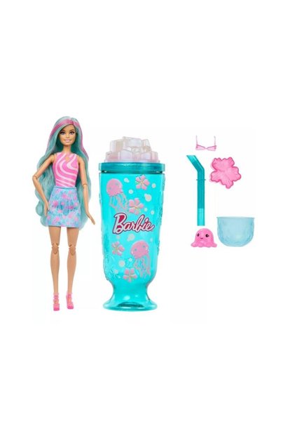 Barbie MATTEL JFY00/JKF62 POP REVEAL DENİZ ESİNTİLİ YEŞİL BARDAK İÇECEK DENİZANASI TEMALI SÜRPRİZ SE